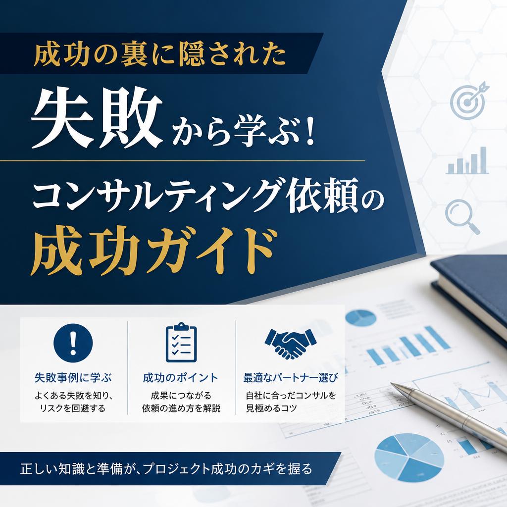 成功の裏に隠された失敗から学ぶ！コンサルティング依頼の成功ガイド