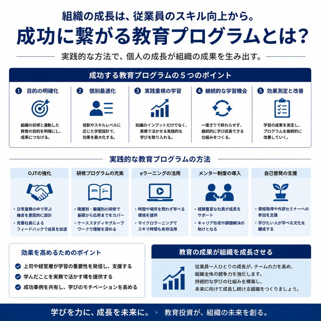 効果的な教育プログラムの重要性